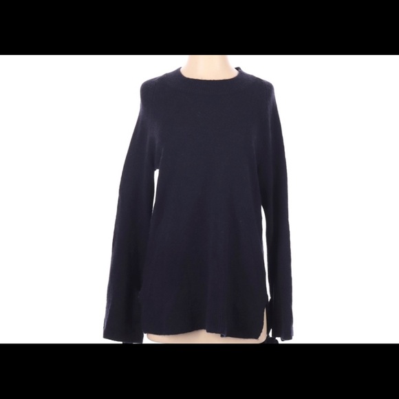 Ann Taylor Sweaters - Ann Taylor S Navy Wool Blend Sweater